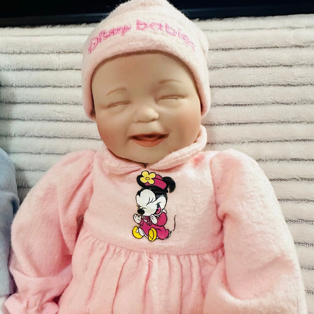 Ashton Drake Disney Babies in Dreamland Porcelain Dolls Set Of 2 - Picture 2 of 12